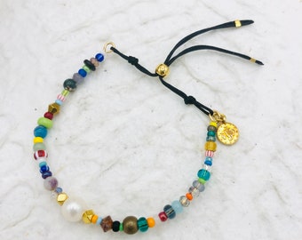 delicate bracelet colorful pearl boho fine jewellery