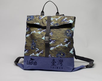 LocFab backpack in East Asian fabric