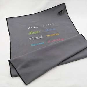 Sports towel microfiber embroidered with name image 5