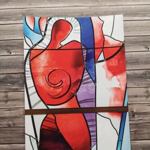 Postkarte Baby Mutter Glaskunst limitierte Kleinstauflage Sammlerkarte Kirchenfenster Buntglasfenster Fenster Buntglas Fenster Window Kirche