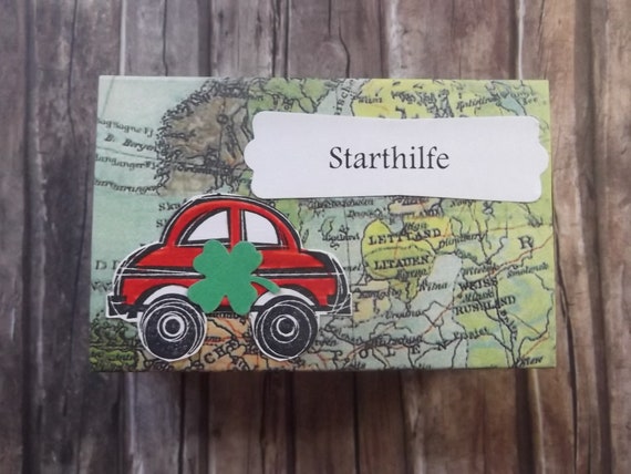Starthilfe Geldgeschenk Box Zum Fuhrerschein Volljahrigkeit Etsy