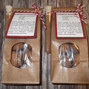 2x Candied Walnuts Gift - Ingredients & Recipe Christmas Christmas present Santa Claus Secret Santa gift Birthday present