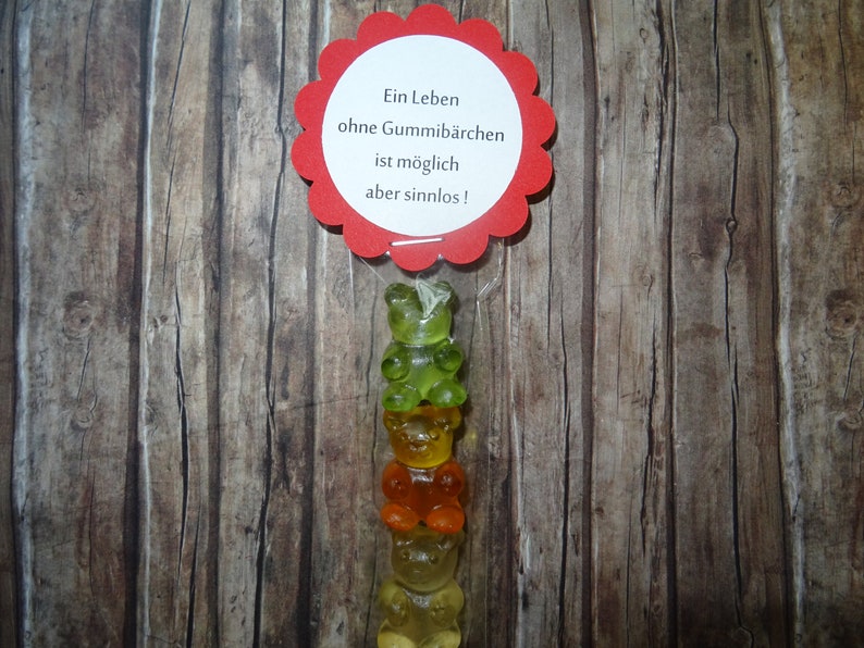XL Gummibärchen mit süßem Spruch Geschenk Geburtstag Etsy