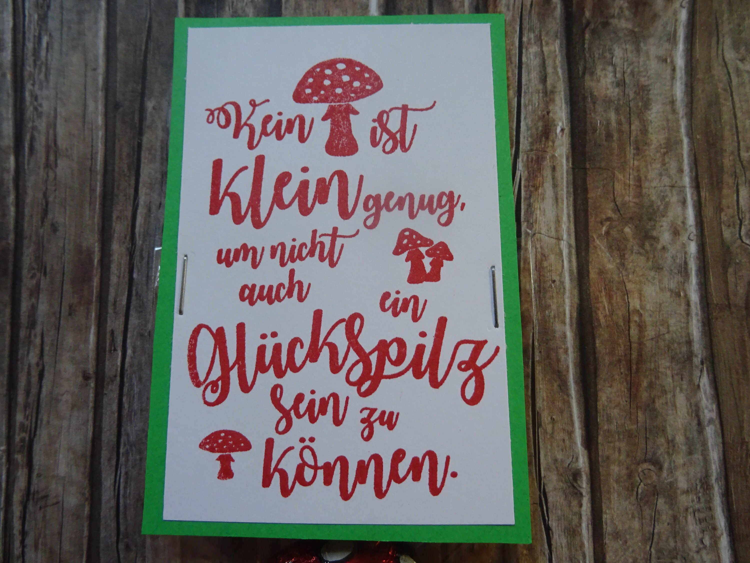 2x Glückspilz aus Schokolade Spruch Weihnachten Geburtstag Etsy