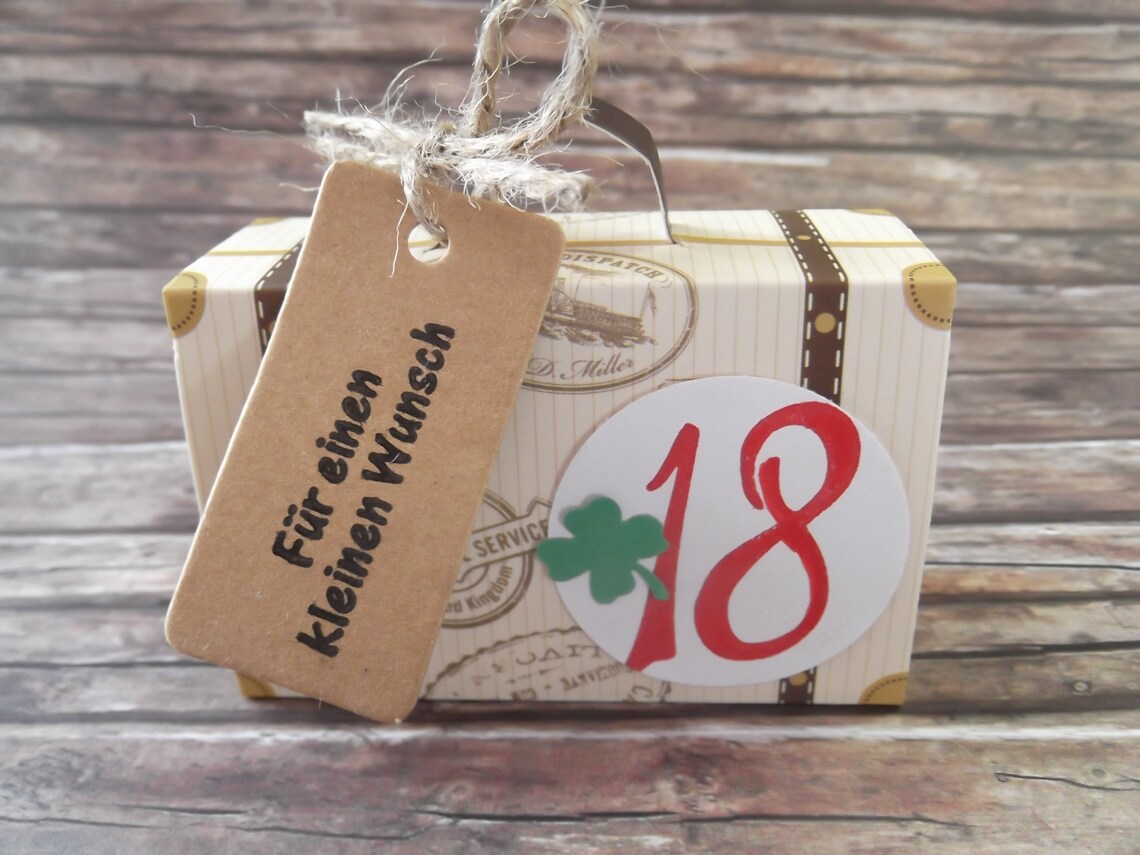 18.Geburtstag Geldgeschenk Box für Geld Volljährig  Etsy