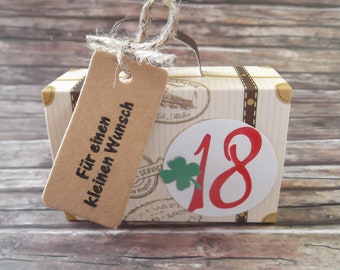 Zuroki Regalo in Denaro per 18 Anni Copleanno in Legno, copleanno