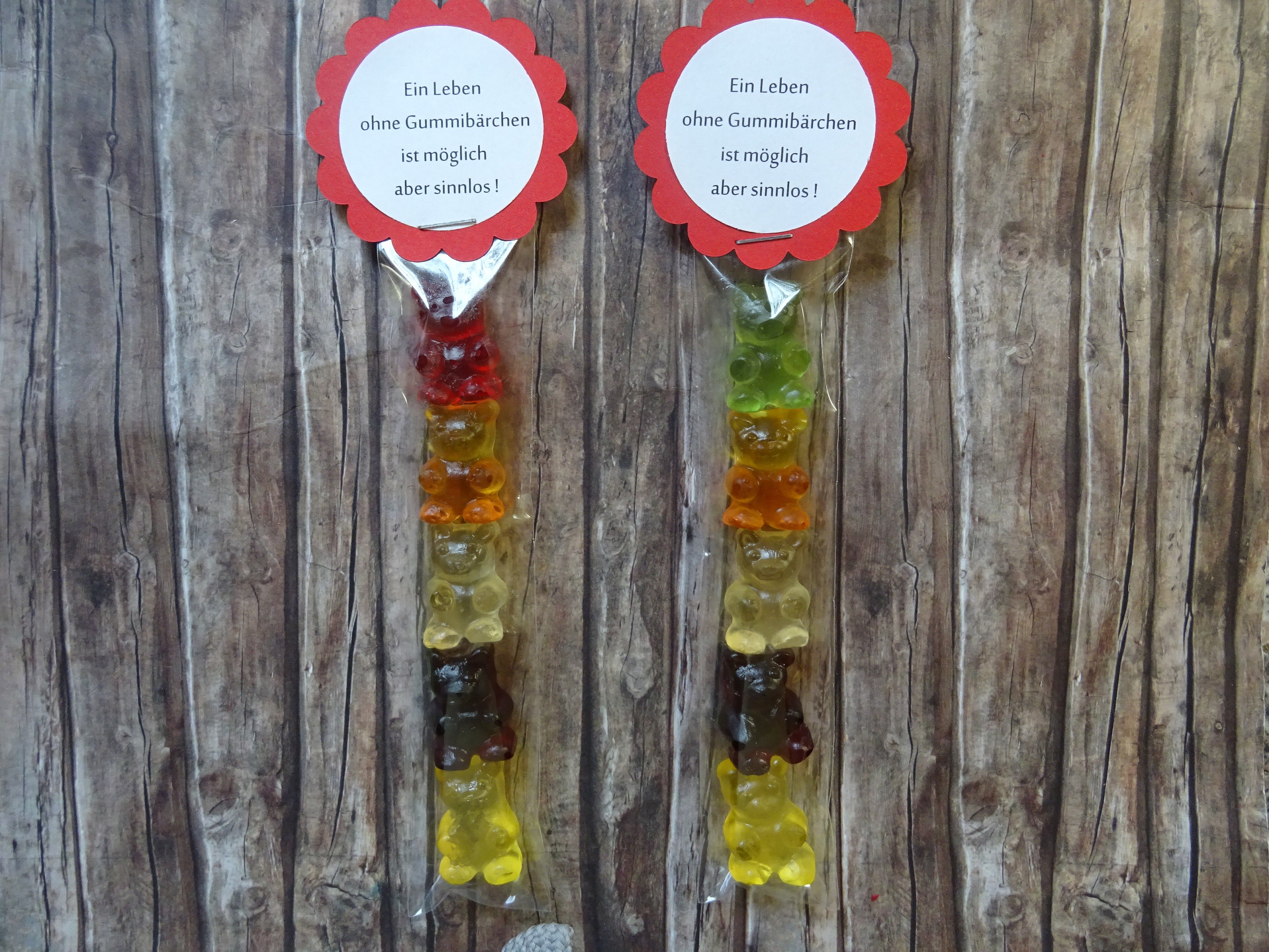 2x XL Gummibärchen mit süßem Spruch Geschenk Geburtstag Etsy
