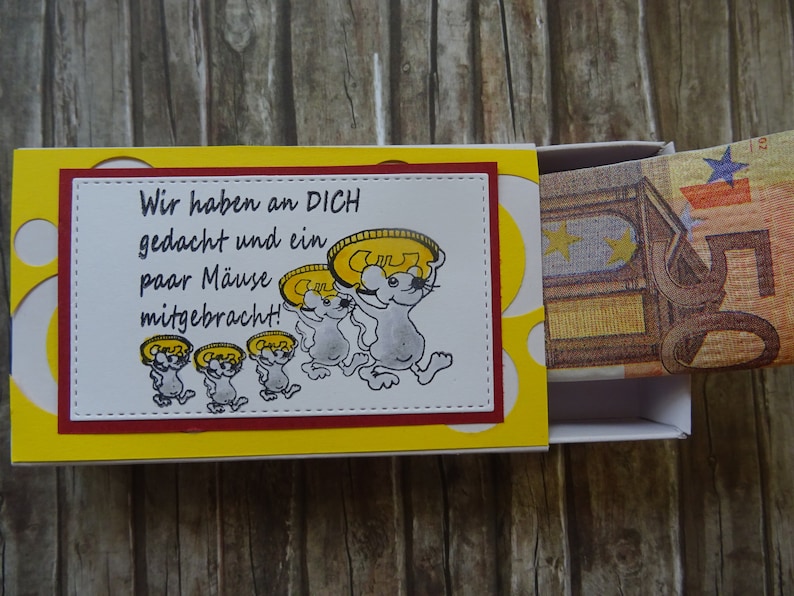 Lustiges Geldgeschenk Geschenkbox Geburtstag Weihnachten Mäuse Etsy
