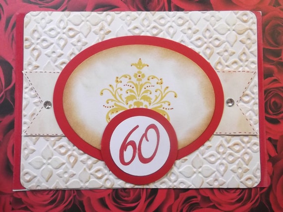 Carte Pour Les Noces De Diamant 60e Anniversaire De Mariage Etsy