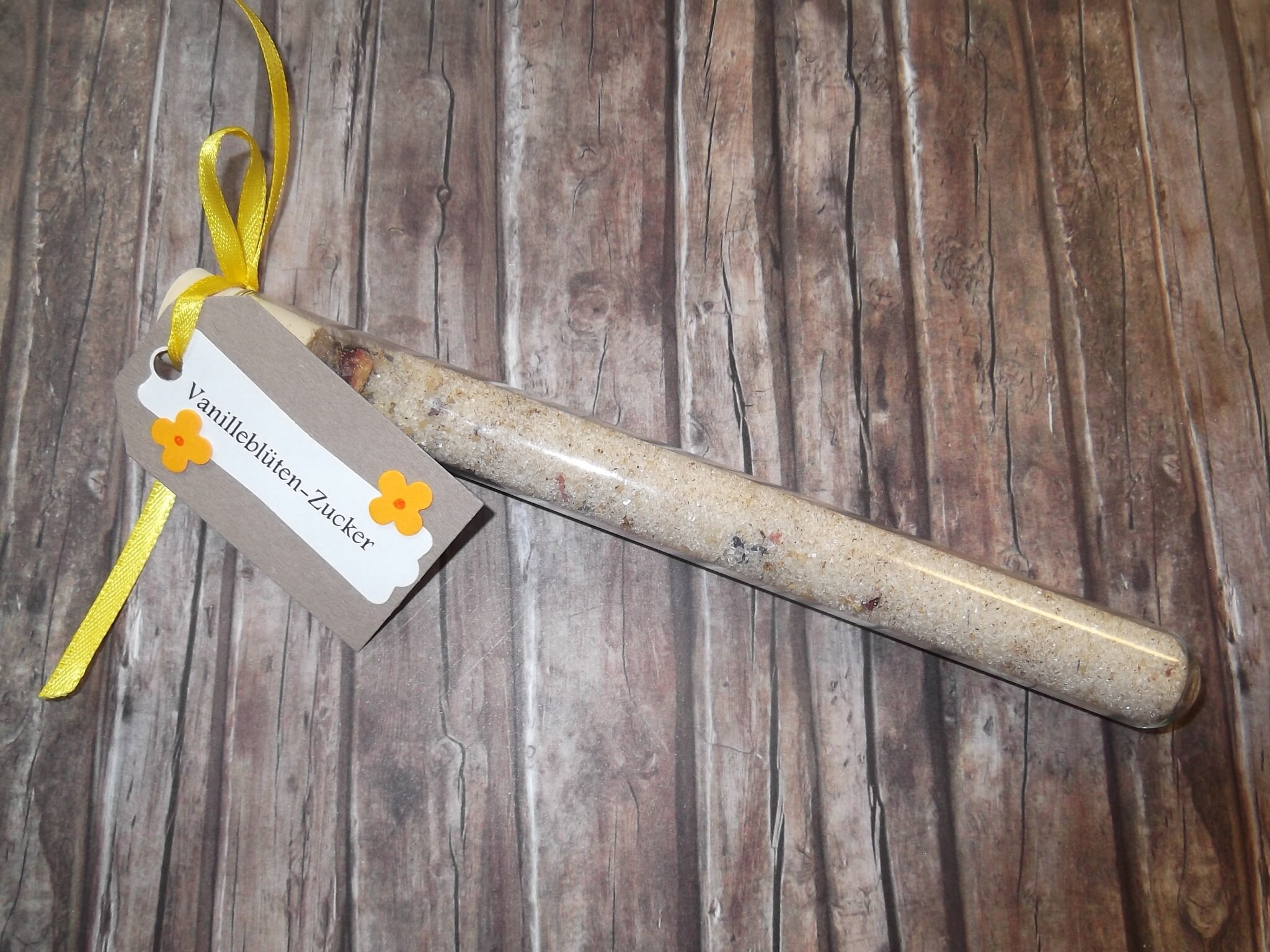 Vanilla blossom sugar cane sugar test tube