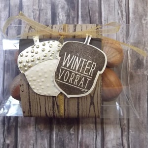 Winter supply - sweetly wrapped hazelnuts Christmas Christmas gift Secret Santa gift Souvenir Colleague gift Santa Claus