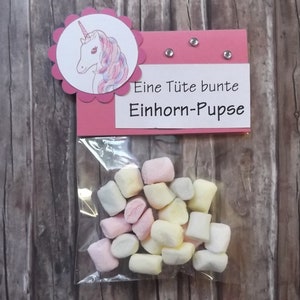 2x Einhornpupse pastellfarbene Mini-Marshmellows Einhorn Unicorn Geschenk Gastgeschenk Kindergeburtstag Geburtstag Weihnachten Einschulung Bild 3