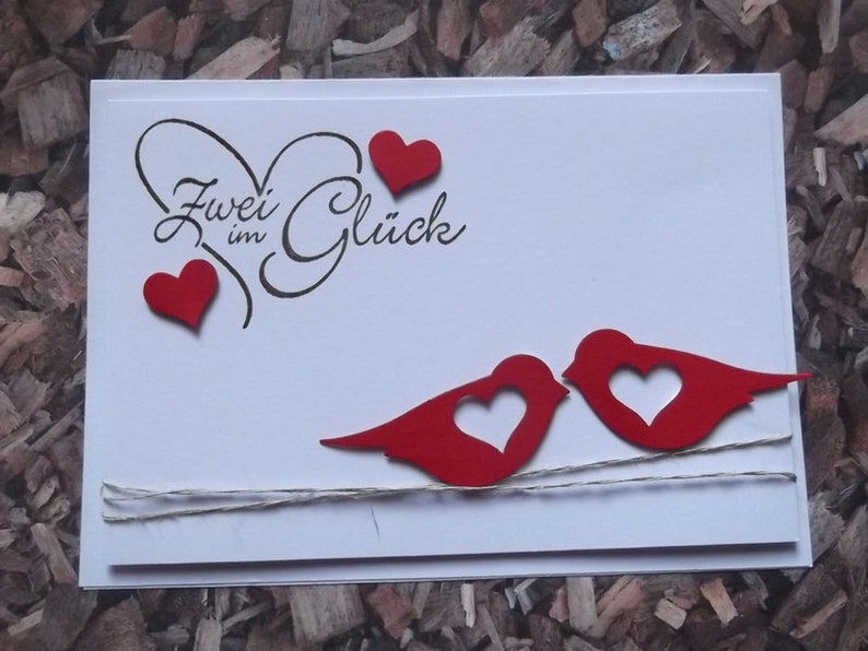 Karte zur Hochzeit / Hochzeitskarte mit Umschlag | Etsy