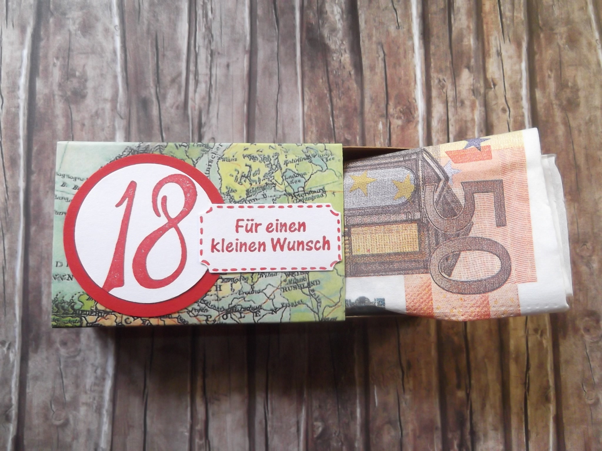 18.Geburtstag Geldgeschenk Box für Geld Volljährig 18 Etsy