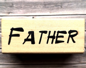 Father USA Wooden Stamp Text Stamp Father's Day Wedding Wedding Anniversary Birthday Valentine's Day Man Husband Father Engagement Husband Anniversary Mr