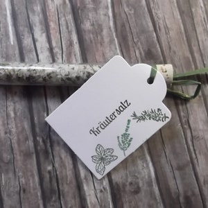 Herbal salt - sea salt + 10 herbs test tube