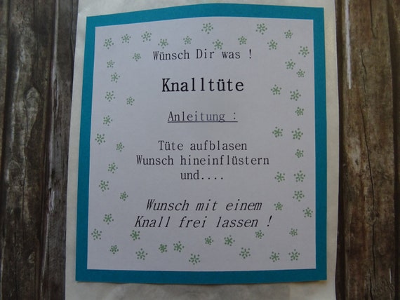 2x Knalltüte Mit Wunscherfüller Hochzeit Silvester Neujahr Geburtstag Gastgeschenk Abitur Geburtstagsgeschenk Weihnachten Weihnachtsgeschenk