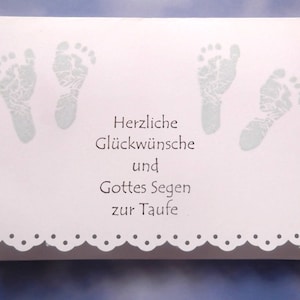 Taufkarte / Karte zur Taufe für Zwillinge Jungen Junge Baby Geburt Mädchen Girl Boy Glückwunschkarte Grußkarte Geburtskarte Babykarte 画像 1