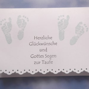 Taufkarte / Karte zur Taufe für Zwillinge Jungen Junge Baby Geburt Mädchen Girl Boy Glückwunschkarte Grußkarte Geburtskarte Babykarte Bild 2