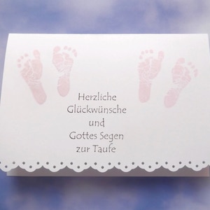Biglietto di battesimo / biglietto per battesimo per gemelli bambina bambino bambino neonato biglietto di nascita gemelli biglietto di nascita