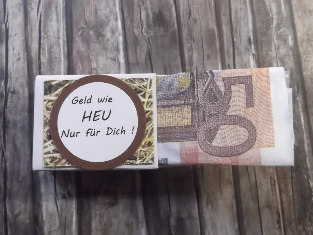 Geld wie Heu Geldgeschenk Box Volljährigkeit 18 Geburtstag Abitur