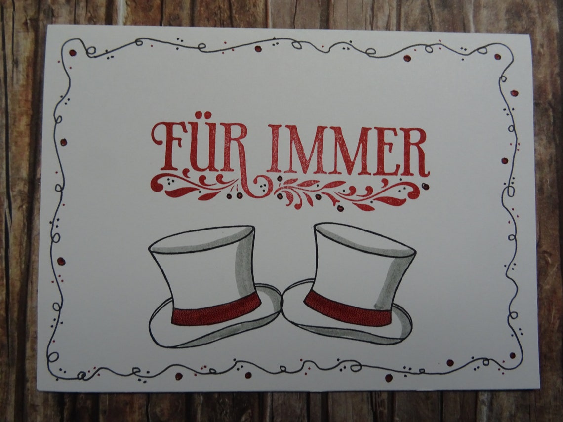 Karte zur Hochzeit für Schwule / Hochzeitskarte - Etsy