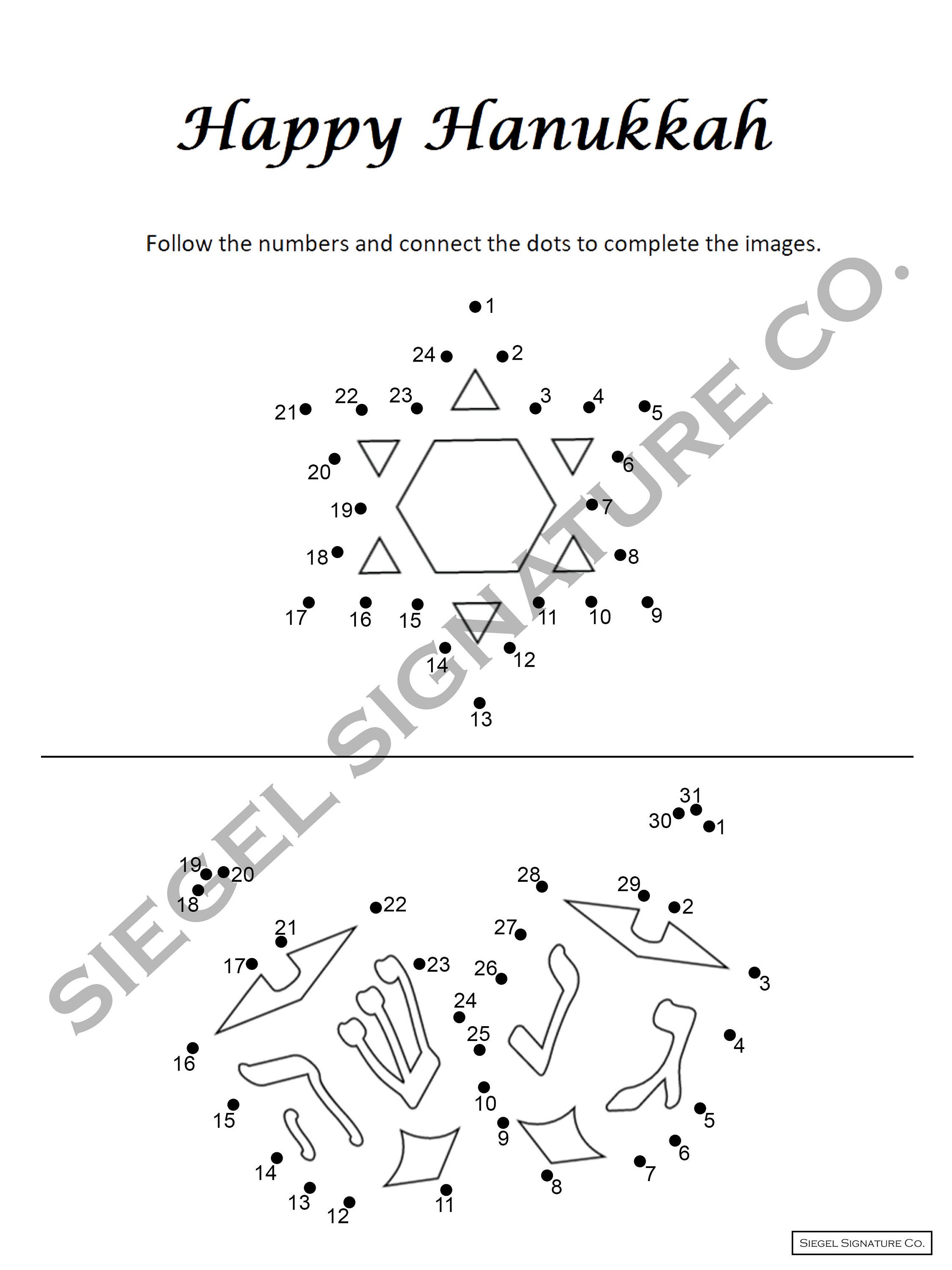 Hanukkah Kid's Activity Set Digital Instant Download | Etsy
