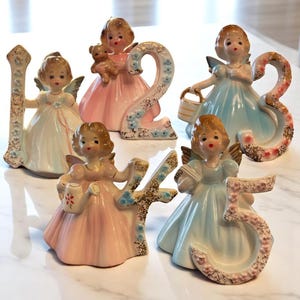 Vintage Josef Originals Birthday Angels