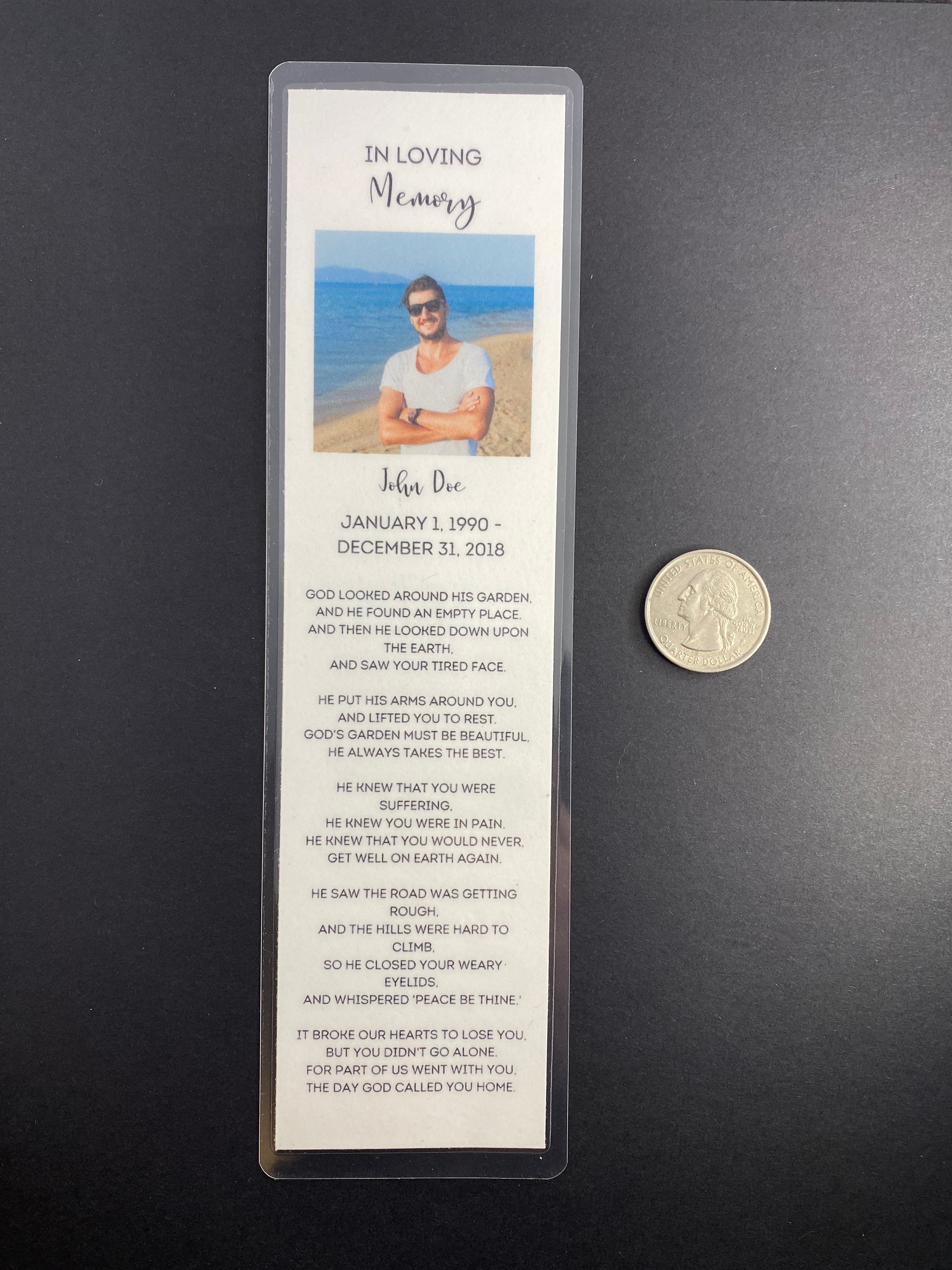 Bookmark Holder - Swift Memorial Cards