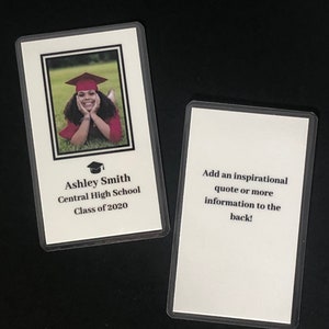Carteira de formatura, cartão de comemoração, carteira, tamanho de bolso, conjunto de 10, 20, 50, 100, 150 ou 200
