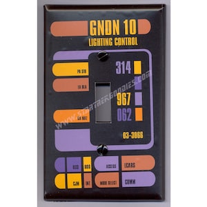 REPLICA DELL'OGGETTO DI COSTRUZIONE Star Trek: Next Gen - Piastra INTERRUTTORE LUCE Voyager!