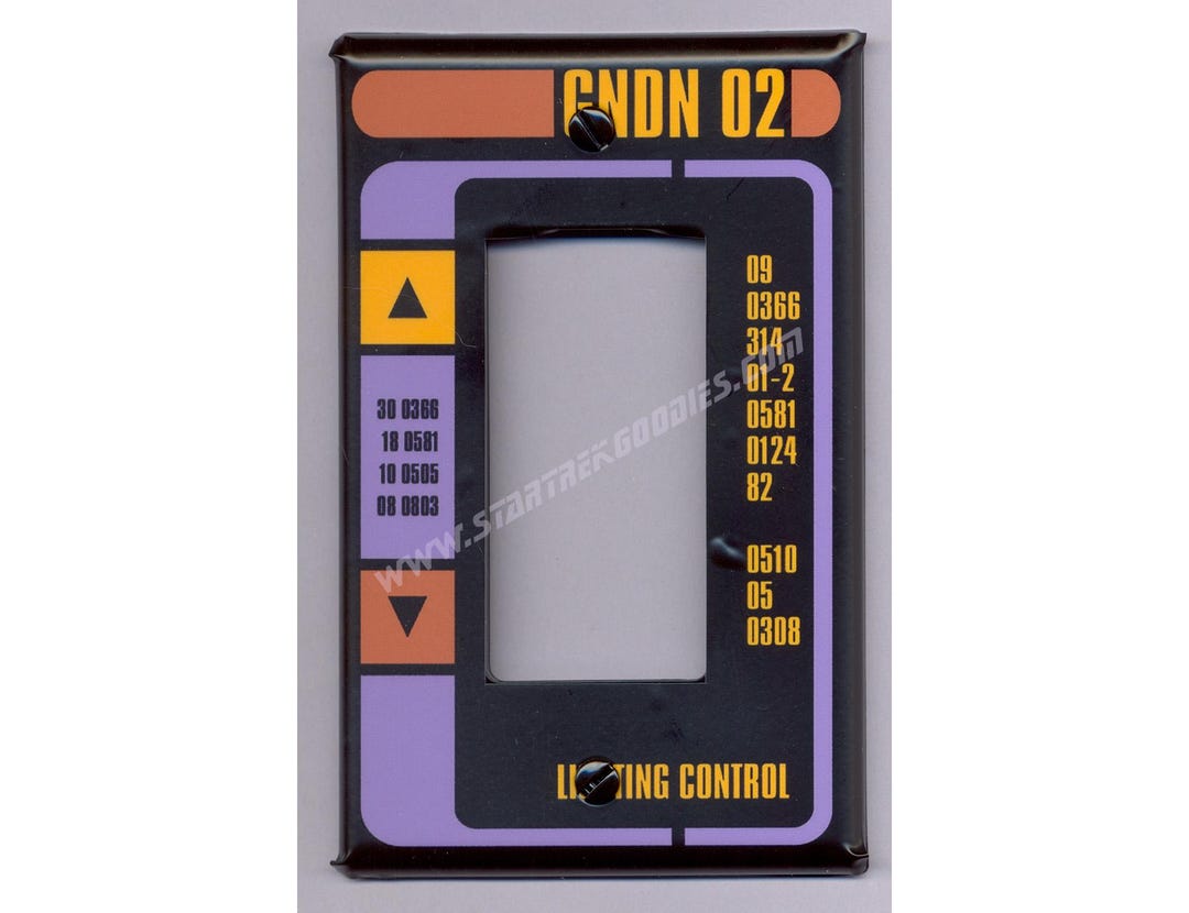 PROP Replica Star Trek: Next Gen - Voyager ROCKER LIGHTSWITCH Plate! - Etsy