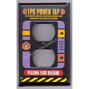 PROP REPLICA Star Trek: Next Gen - Voyager Electrical OUTLET Plate!
