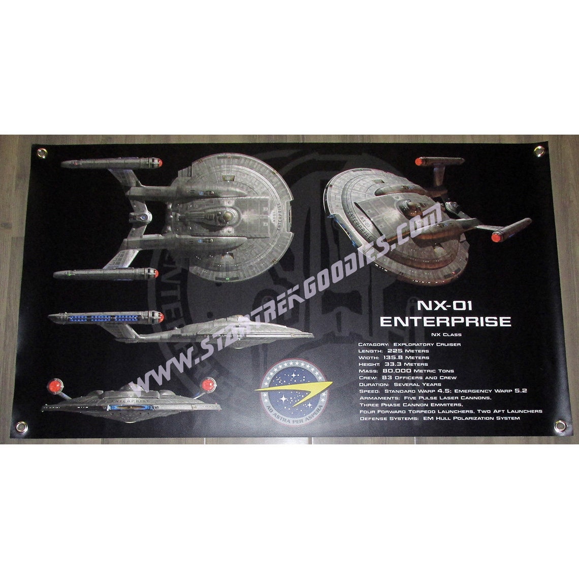 VINYL BANNER Star Trek Enterprise 4 Nx01