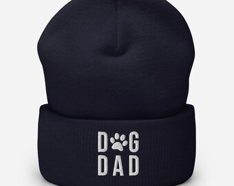 Dog Dad Hat, Dog Dad Beanie, Dog Parent Gift, Fathers Day Hat, Dog Father, Dog Toque, Geborduurde Beanie Hat, Dog Walker Gift, Dog Mom Hat