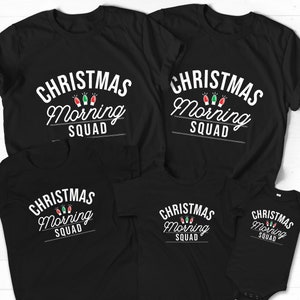 Weihnachten Morgen Squad Shirt, Weihnachten Morgen Shirt, Weihnachten Familie Shirt, passende Weihnachten Shirts, Familie Weihnachten Tee, Weihnachten PJ Tee