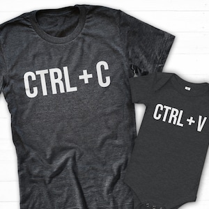 Ctrl C Ctrl V Tshirt, Copy Paste Matching Shirt, Dad Baby Matching, First Fathers Day Shirt, Father Son Outfit, Father Daughter Shirt