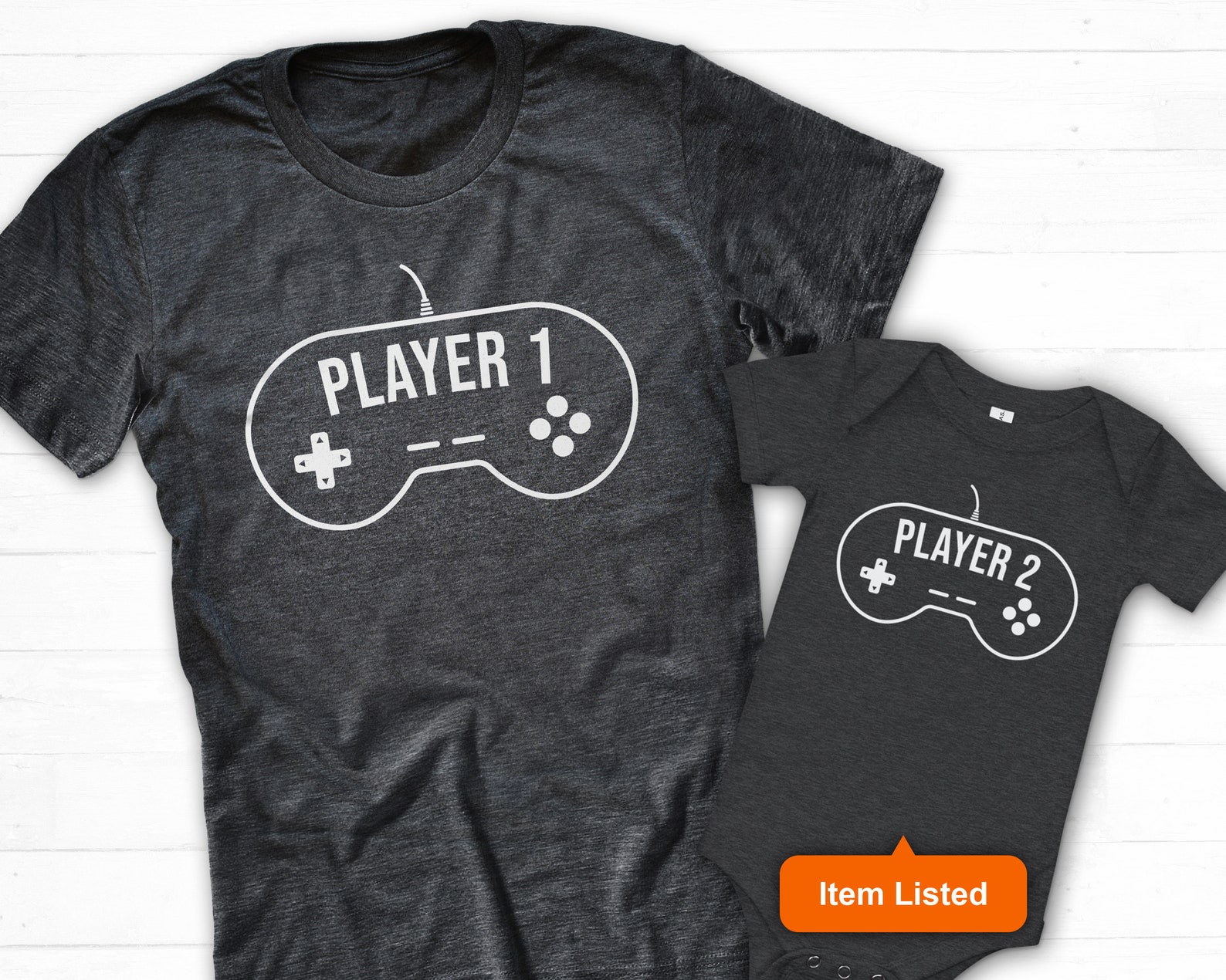 Baby Gamer Shirt Player 1 Player 2 Shirt Dad Baby Matching - Etsy