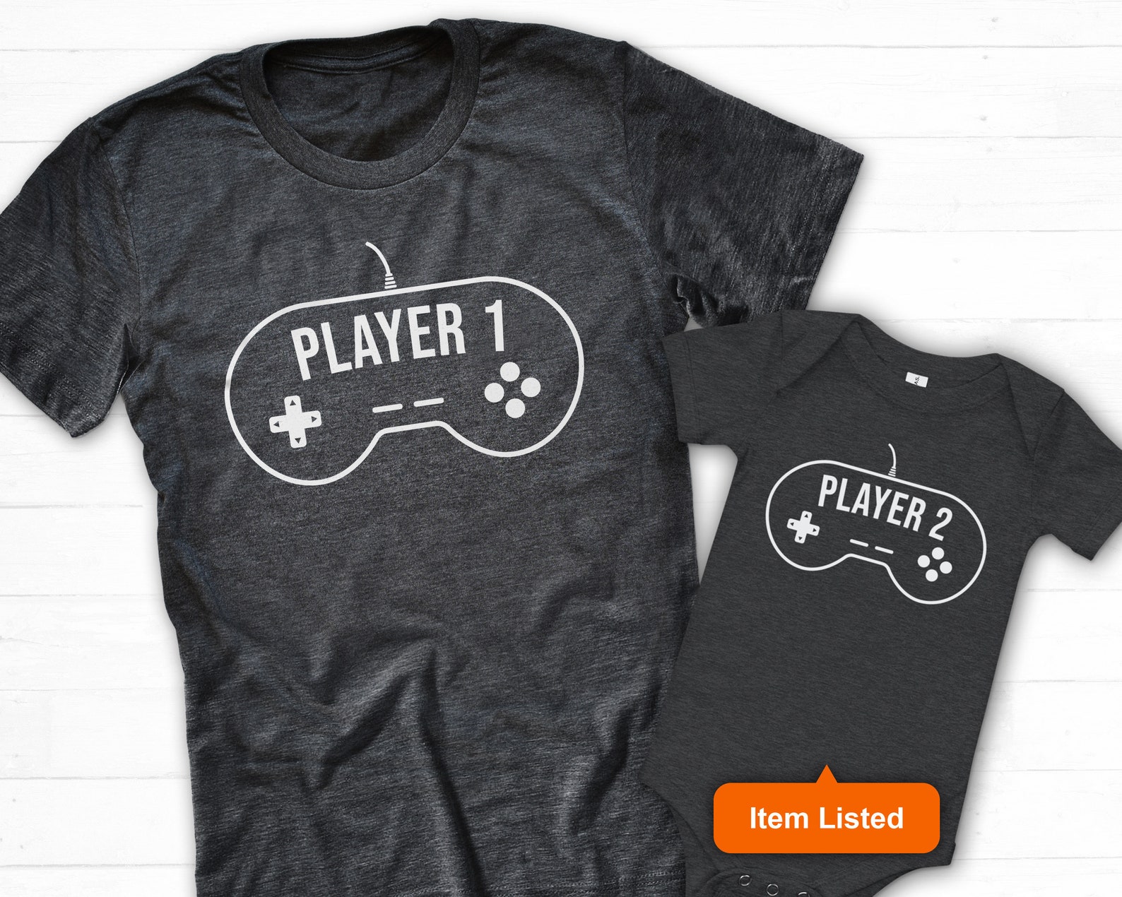 Baby Gamer Shirt Player 1 Player 2 Shirt Dad Baby Matching Etsy