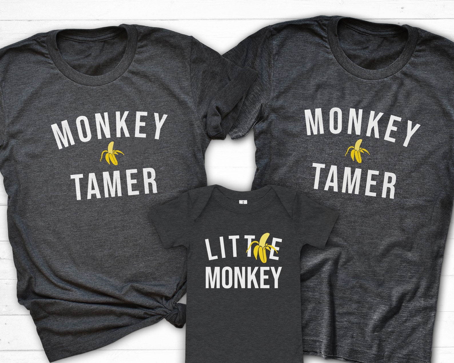 Mom Dad Baby Shirt Matching Family Shirt Little Monkey | Etsy