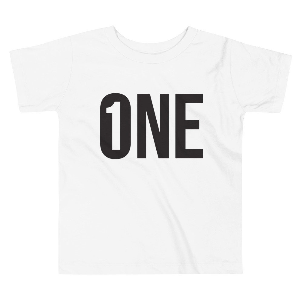 One Shirt Baby Boy One Tee Baby Girl One Birthday Shirt 1st Etsy