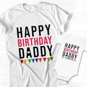Alles Gute zum Geburtstag Papa Outfit, Baby Daddy Geburtstag Shirt, Happy Bday Papa, neuer Papa Geburtstag, Papa erster Geburtstag, Geburtstagsgeschenk von Baby