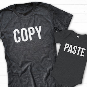 Kopieren Einfügen Shirt, Kopieren Einfügen Passendes Shirt, Kopieren Einfügen Zwillinge, Strg C Strg V, Papa Baby Passende Shirts, Mama Baby Passend, Vatertags Shirt