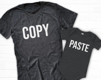 Copy Paste Shirt, Copy Paste Matching Shirt, Copy Paste Twins, Ctrl C Ctrl V, Dad Baby Matching Shirts, Mom Baby Matching, Fathers Day Shirt