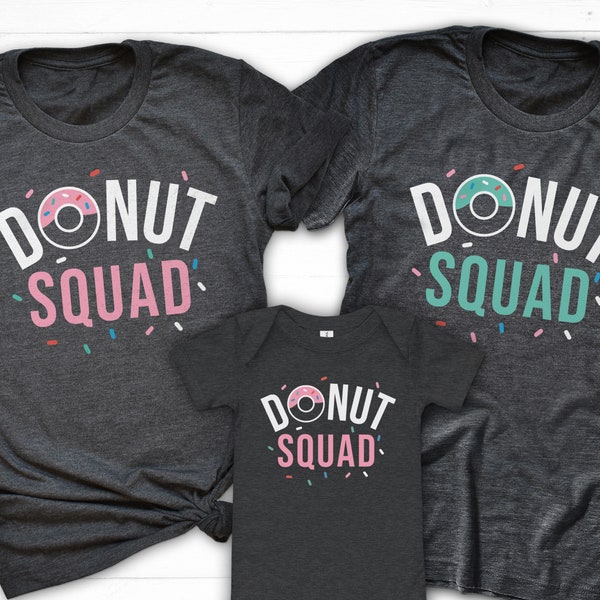 Donut Squad Shirt, Donut Birthday Shirt for Family, Donut Party Shirt, Doughnut Shirt, Matching Family Shirt, Mom Dad Baby Shirt Set