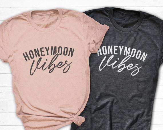 Honeymoon Vibes T-Shirt - Newly Wed Matching Shirts Honeymoon Vibes T-Shirt - Newly Wed Matching Shirts
