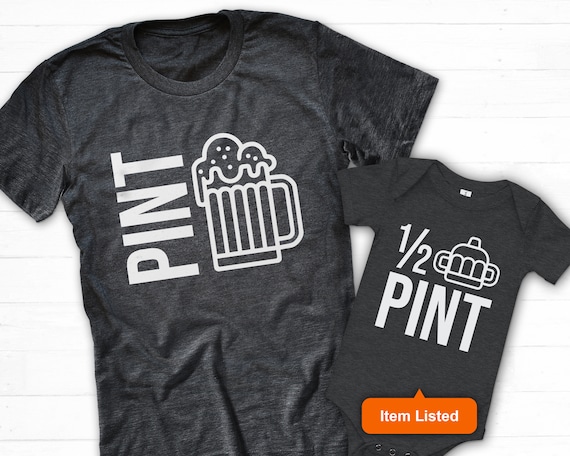 Half Pint Small Baby Funny Sarcastic Beer Youth /& Toddler Tee Shirt