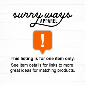K&ouml;nnte beinhalten: Ein wei&szlig;er Hintergrund mit einem schwarzen Ausrufezeichen in einer roten Sprechblase. Der Text "This listing is for one item only. See item details for links to more great ideas for matching products." befindet sich unterhalb der Sprechblase.