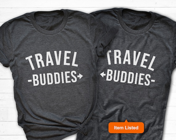 Travel Buddies Matching Tees, Matching Couples, Couples Shirts