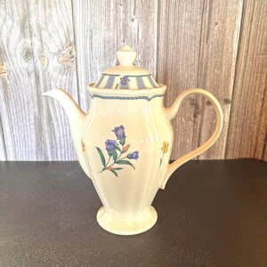 Noritake Blue Teapot - Etsy